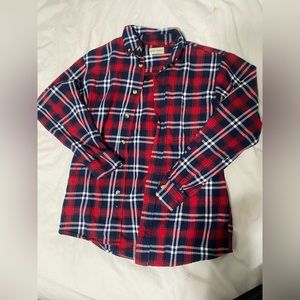 Hobbs Creek red and blue flannel size S